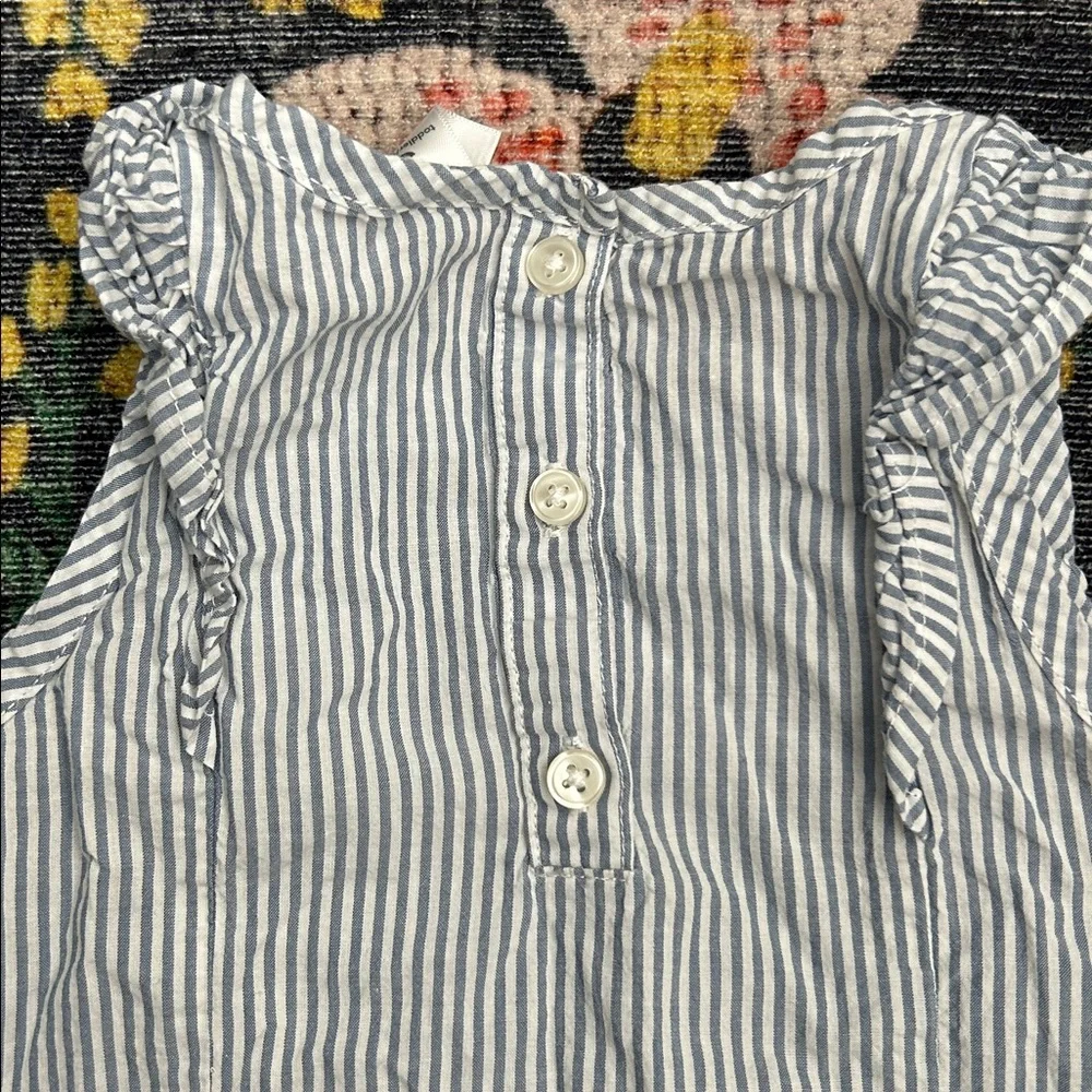 Carter’s Striped Ruffle Sleeveless Top, Size 3T
